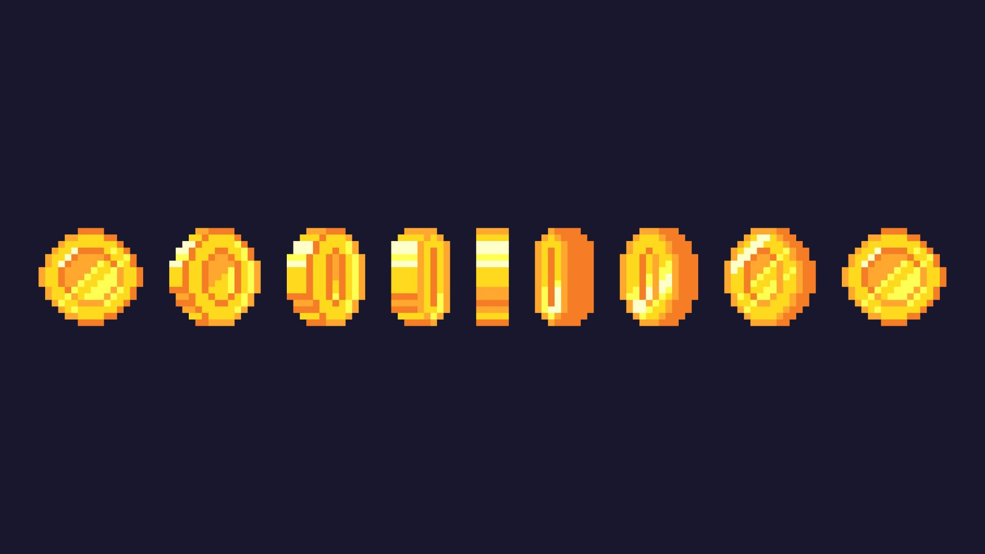 Image of video game coins