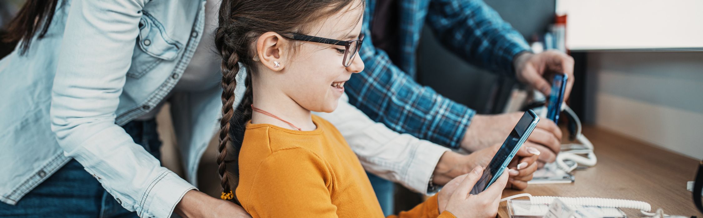 Child buying a phone